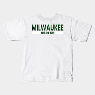 milwaukee fear the dear and strip Kids T-Shirt